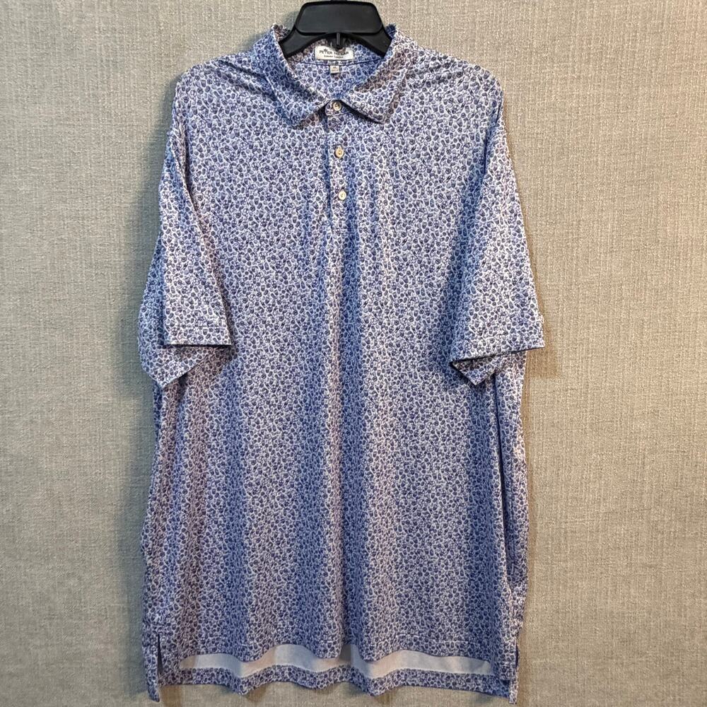 Peter Millar Summer Comfort Mens XL Purple Golf Polo
